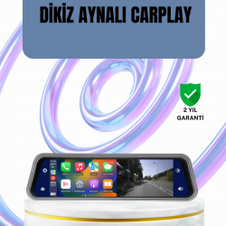 Mey İthalat® Ön Arka Kameralı Dokunmatik Dikiz Aynası 170° Geniş Açı