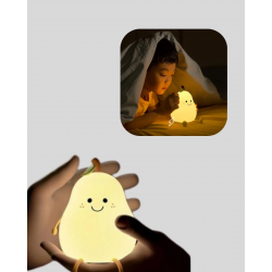 Mey İthalat® Armut Gece Lambası USB Şarjlı Ayarlanabilir LED Işık