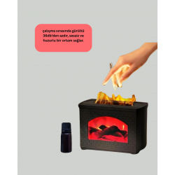 Mey İthalat® Aromaterapi Destekli Ultrasonik Nemlendirici USB Bağlantılı Sessiz Model