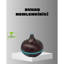Mey İthalat® Aromaterapi Difüzörü 550 ml Ultrasonik Nemlendirici Otomatik Kapanma Özellikli
