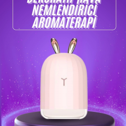 Mey İthalat® Aromaterapi Hava Nemlendirici Dekoratif USB Şarjlı Tavşan Nemlendirici