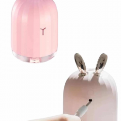 Mey İthalat® Aromaterapi Hava Nemlendirici Dekoratif USB Şarjlı Tavşan Nemlendirici