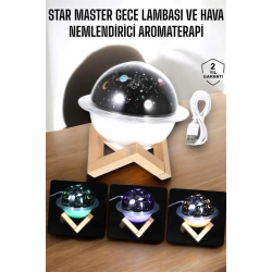 Mey İthalat® Aromaterapi Hava Nemlendirici Masa ve Gece Lambası