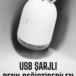 Mey İthalat® Aromaterapi Hava Temizleyici Buhar Makinesi Taşınabilir Şarjlı