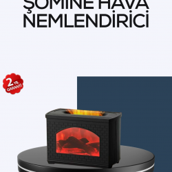 Mey İthalat® Aromaterapi Uyumlu Ultrasonik Oda Nemlendirici Ayarlanabilir Sis Çıkışlı