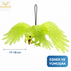Mey İthalat® Asılabilir Lateks Kartal Dekor Süsü Yeşil 17-18 cm