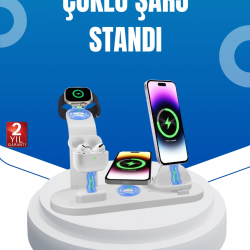 Mey İthalat® Aşırı Şarj Koruması Sunan Kablosuz Şarj Cihazı