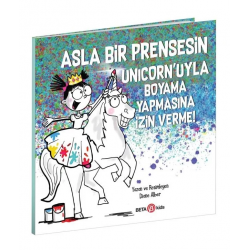 Mey İthalat® Asla Bir Prensesin Unicorn'uyla Boyama Yapmasına İzin Verme