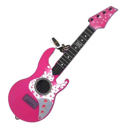 Mey İthalat® Aslan Oyuncak Kutulu Elektro Gitar