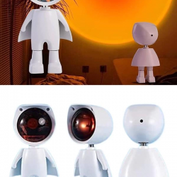 Mey İthalat® Astronot Işık Projektörü Gökkuşağı Projeksiyon Gece Lambası Hediyelik