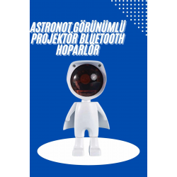 Mey İthalat® Astronot Işık Projektörü Gökkuşağı Projeksiyon Gece Lambası Hediyelik