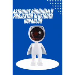 Mey İthalat® Astronot Işık Projektörü Gökkuşağı Projeksiyon Gece Lambası Hediyelik