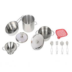 Mey İthalat® ATF-3815-1A 11 PARÇA ÇELİK TENCERE TAVA SET