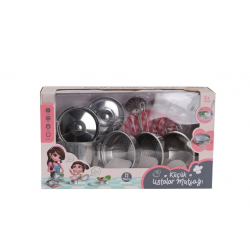 Mey İthalat® ATF-3815-1A 11 PARÇA ÇELİK TENCERE TAVA SET