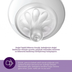 Mey İthalat®   Doğal Tepkili Natural Response 2'Li Biberon Emziği No:4 3+ Ay