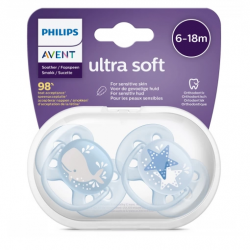 Mey İthalat®   Ultra Soft Emzik 6-18 Ay Erkek