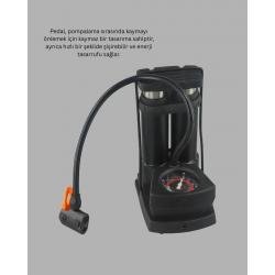 Mey İthalat® Ayak Basmalı Hava Pompası Şişme Ürünler ve Lastikler İçin