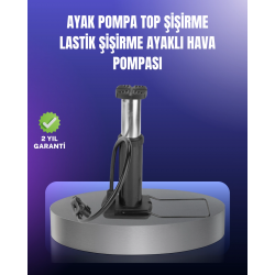 Mey İthalat® Ayak Pompası Otomobil Motosiklet Bisiklet Lastik Şişirme
