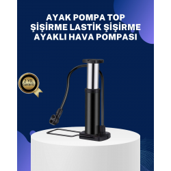 Mey İthalat® Ayakla Kullanılan Hava Pompası Araç ve Bisiklet İçin Uygun