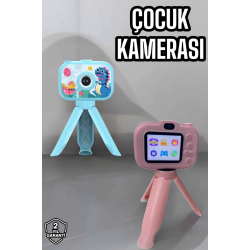 Mey İthalat® Ayaklı Mini Fotoğraf Makinesi Çocuk Için Eğitici Video Kamera