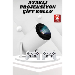 Mey İthalat® Ayaklı Oyun Projeksiyonu Çift Kollu Taşınabilir Sinema Projektörü
