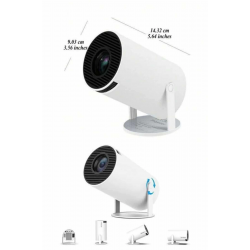 Mey İthalat® Ayaklı Projeksiyon Taşınabilir Mini Projektör Sinema Projektörü Android