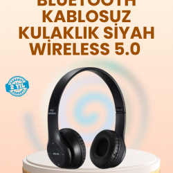 Mey İthalat® Ayarlanabilir Baş Bandı ve Yumuşak Kulak Yastıklı Bluetooth Kulaklık