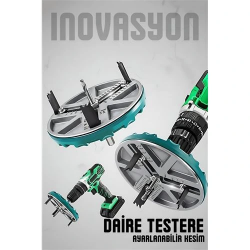 Mey İthalat® Ayarlanabilir Daire Testere Ucu 45–130 mm | Profesyonel Delme Aparatı