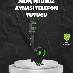 Mey İthalat® Ayarlanabilir Dikiz Aynası Telefon Tutucu Sağlam ve Şık Tasarım
