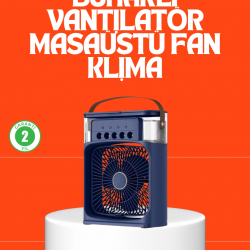 Mey İthalat® Ayarlanabilir Hız ve Yönlü Yüksek Performanslı Masaüstü Fan