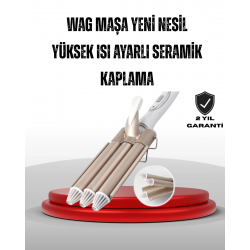 Mey İthalat® Ayarlanabilir Isılı Bukle Saç Maşası