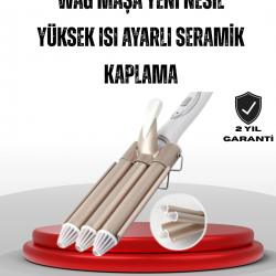 Mey İthalat® Ayarlanabilir Isılı Bukle Saç Maşası