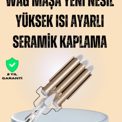 Mey İthalat® Ayarlanabilir Isılı Bukle Saç Maşası