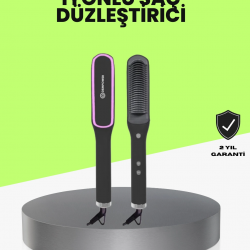Mey İthalat® Ayarlanabilir Isılı Saç Düzleştirici Tarak İyon Teknolojili