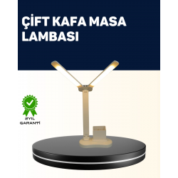 Mey İthalat® Ayarlanabilir Kısılabilir LED Masa Lambası | Entegre Kalemlik ve Telefon Tutucu Özellikli