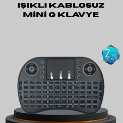 Mey İthalat® Aydınlatmalı Touchpad’li Q Klavye – Türkçe Karakterli, USB Bağlantılı, Numerik Tuş Takımı