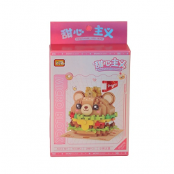 Mey İthalat® AYILI BURGER  BLOCK OYUNCAK 260 PARÇA