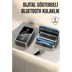 Mey İthalat® Aynalı Bluetooth Kulaklık Telefon Standlı Dijital Göstergeli