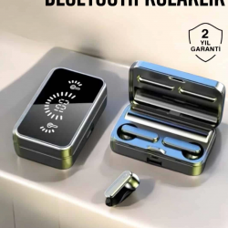 Mey İthalat® Aynalı Bluetooth Kulaklık Telefon Standlı Dijital Göstergeli
