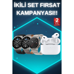 Mey İthalat® Aynalı Bluetooth Kulaklık Yeni Nesil Akıllı Saat Titreşimli Nabız Ölçer Spor Modları