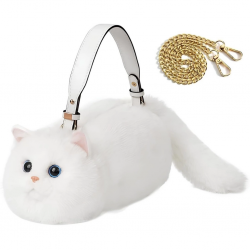 Mey İthalat® Kedi El Çantası Beyaz