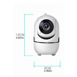 Mey İthalat® Baby Kamera Kablosuz 720P Beyaz 360 Derece Wifi Kamera Full HD 1080p
