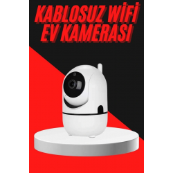 Mey İthalat® Baby Kamera Kablosuz 720P Beyaz 360 Derece Wifi Kamera Full HD 1080p