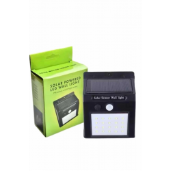 Mey İthalat® Bahçe Aydınlatma Sensörlü Güneş Enerjili Duvar Lambası 40 Led Işık