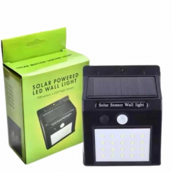 Mey İthalat® Bahçe Aydınlatma Sensörlü Güneş Enerjili Duvar Lambası 40 Led Işık