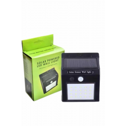 Mey İthalat® Bahçe Aydınlatma Sensörlü Güneş Enerjili Duvar Lambası 40 Led Işık