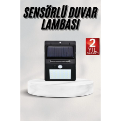Mey İthalat® Bahçe Aydınlatması Güneş Enerjili Led Işık Lamba Sensörlü Dekoratif
