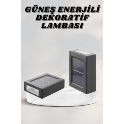 Mey İthalat® Bahçe Aydınlatması Solar Güneş Enerjili Dekoratik Led Işıklı Lamba