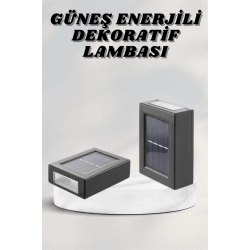 Mey İthalat® Bahçe Aydınlatması Solar Güneş Enerjili Dekoratik Led Işıklı Lamba