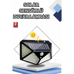 Mey İthalat® Bahçe Lambası Bahçe Aydınlatma Sensörlü Suya Dayanıklı 100 Led